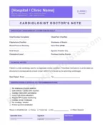 Cardiologist Doctor's Note for Heart Treatment
