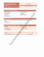 Doctor's Note for Stomach Virus Sick Leave