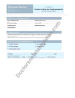 Doctor's Note for Gastroenteritis Infection Leave