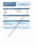 Doctor's Note for Injury Medical Leave Proof