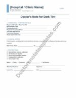 Doctor's Note for Dark Tint Window Approval