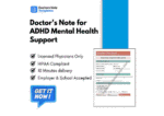 Doctor's Note for ADHD Mental Health Support