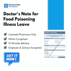 Doctor's Note for Influenza Viral Illness Leave