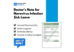 Doctor's Note for Norovirus Infection Sick Leave