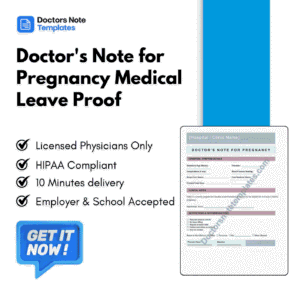 Doctor's Note for Pregnancy Medical Leave Proof